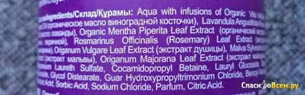 Revizuirea despre restaurarea Organica sampon agricole Planeta pentru toate tipurile de păr șampon