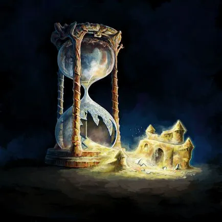 Пясъчен часовник, който те имат философия, мъдрост и магия