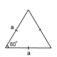 Suprafața unui triunghi echilateral