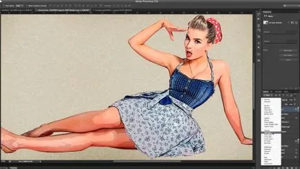 Pin-Up - как да се обработи снимката в Photoshop