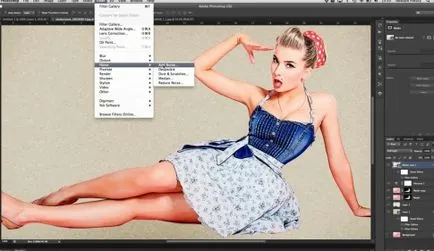 Pin-Up - modul de procesare a fotografia în Photoshop