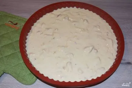 Cake tejföllel csirkével - lépésről lépésre recept fotók