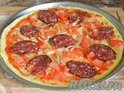 Pizza Aerogrill - pregătirea pas cu pas, cu fotografii