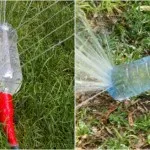 Presarati dintr-o sticlă de plastic pentru aspersoare grădină, cu propriile sale mâini, topgeek