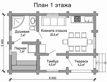 Projektek fürdő és egy terasz és egy fotó elrendezés