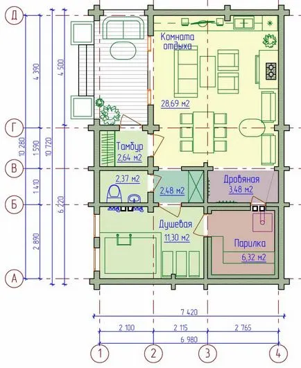 Projektek fürdő és egy terasz és egy fotó elrendezés