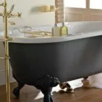 Размерът на стандартна баня, седни-надолу, ъглова, желязо, стомана, акрил