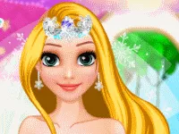 Reális make-up a Princess Rapunzel - ingyenes játékok lányoknak online