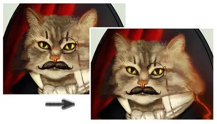 Рисуване в Photoshop портрет Cat в викториански стил