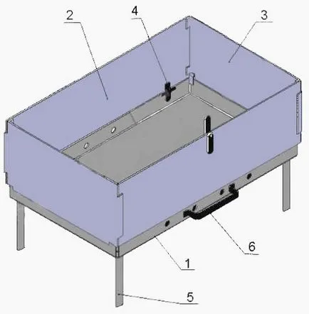 Plierea BBQ cu mâinile, desene