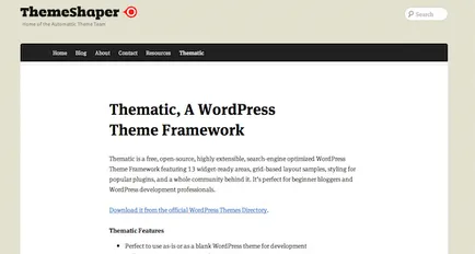 Crearea unei teme pentru WordPress cadru definește obiectivele cu propriile lor mâini