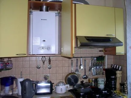 Metodele prin care se poate ascunde un cazan de gaz în bucătărie