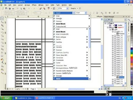 Crearea unei broșuri în suita grafica CorelDraw cu instrumente de calcul tabelar și