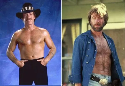 Chuck Norris - ifjúkorában, és most, a magasság és súly a csillag