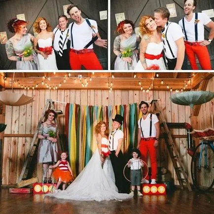Esküvői stílus cirkuszi mágia és a csodák