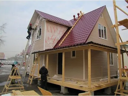 Терем - греди къщи проекти на дървени къщи от слепени материали (снимки и видео)