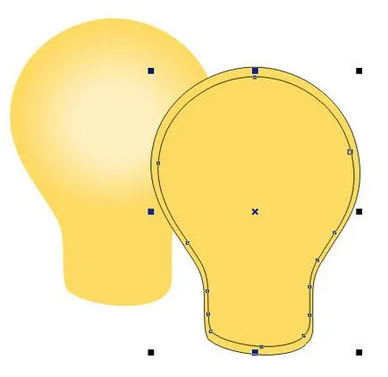 CorelDRAW уроци обръщаме една крушка с помощта сенник - софтуер