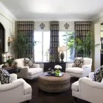 Damask model în interior