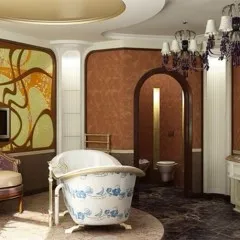 Bath Nouveau dekorációs anyagok, bútorok, világítás