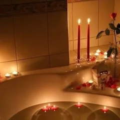 Баня Romantic създаване интимност