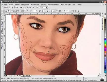 Vector portret al unui model