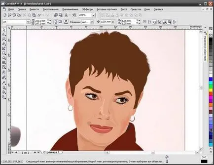 Vector portret al unui model