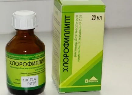 Chlorophyllipt Pat ceea ce este prescris pentru copii sub un an