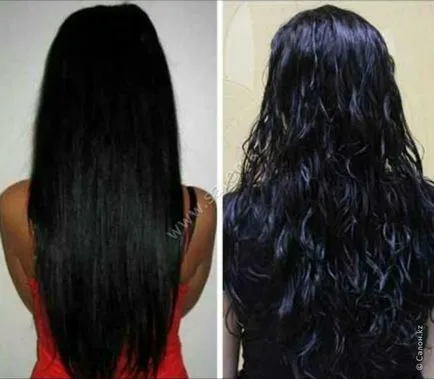 Химическа дълга коса светлина, мокро, спирала, как да го направите, преди и след снимки, препоръки
