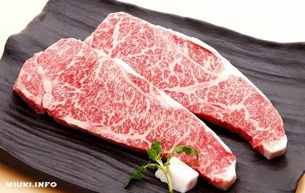 Japán bikák vagyu (wagyu) - Camoe drága márvány hús a világon, miuki Mikado • Virtual Japán