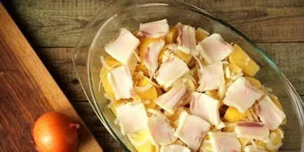 Cartofi prăjiți cu calorii bacon, pas cu pas rețete