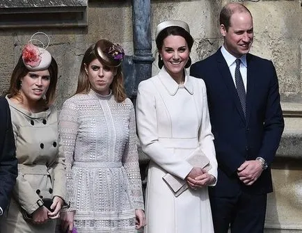Még szerény kabátot és kalapot beárnyékolta Keyt Middlton Beatrice hercegnő és Eugene