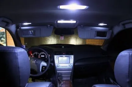 Осъществяване осветление интериора на колата със собствените си ръце