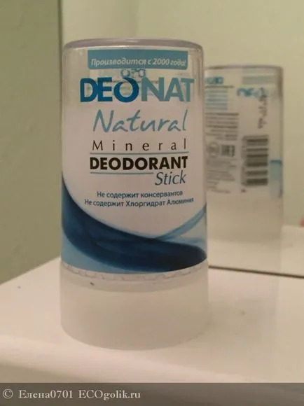 Deodorant Crystal deonat curat - opinie ekoblogera elena0701