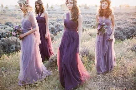 Violet rochie de domnișoara de onoare, rochie de moda