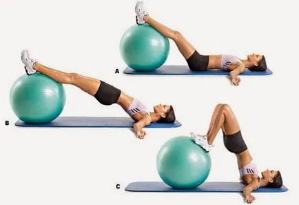 Fitball-set de exerciții pentru taxa de pierdere în greutate cu fitball