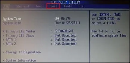 Formatarea prin BIOS