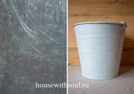 pas cu pas cu decoupage fotografii din cupă galvanizat - o casa cu suflet