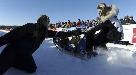 Sania Dog Race Iditarod în Alaska, știri fotografie