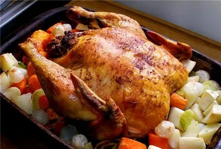 Főzés csirkét a sütőbe együtt a kulináris projekt „enni otthon», oblacco