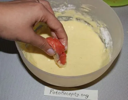 Pink сьомга в тесто като готвач - стъпка по стъпка рецепти със снимки у дома