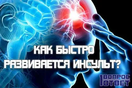 Колко бързо се развиват инсулт инсулт последици за човешкото