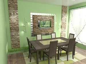 Care este design-ul ales pentru perete în bucătărie, la tipurile de masă de decor, punerea lor în aplicare