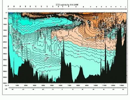 Care este salinitatea oceanului Atlantic