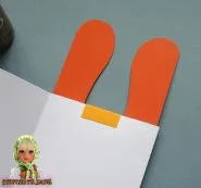 Момичета - направя картичка във формата на цветен картон, куче със собствените си ръце (майсторски клас при снимка)