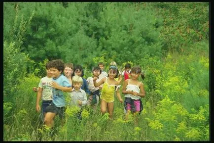 Децата около отровни растения