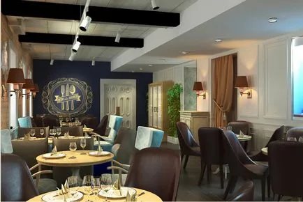 Design projekt a fejlesztés a design az étterem belseje az étterem, a teremtés az étterem a projekt keretében