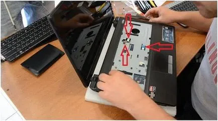 Cum să demontați și reasambla k53by laptop asus (sx147d) Partea 1