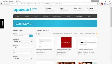 Как да изтеглите и инсталирате OpenCart модула - преглед на популярните разширения за CMS