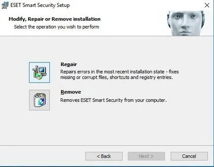 Как да премахнете ESET NOD32 Smart Security и в Windows 10, бр живот