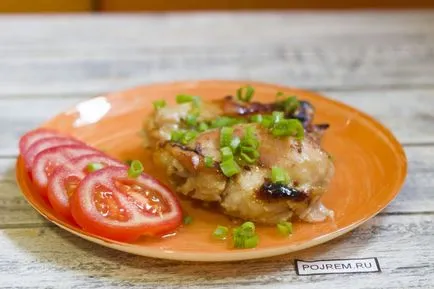 Csirkecomb egy fóliával - lépésről lépésre recept, hogyan kell főzni fotókkal